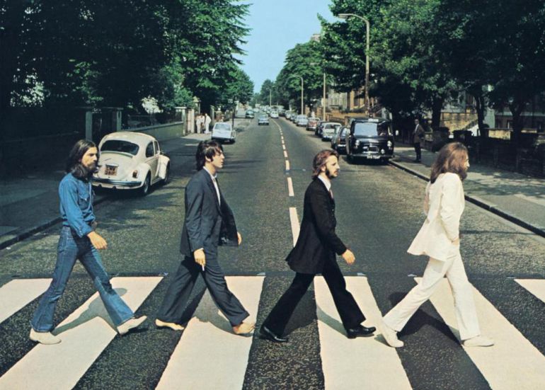Tres postales de Abbey Road